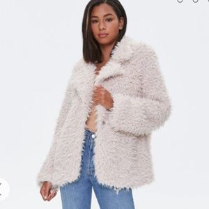 plus size shaggy jacket